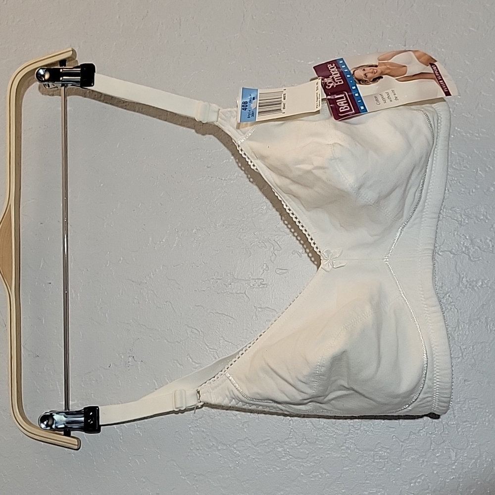 Vintage BALI Soft Embrace Wire Free Cotton Support Bra 40B